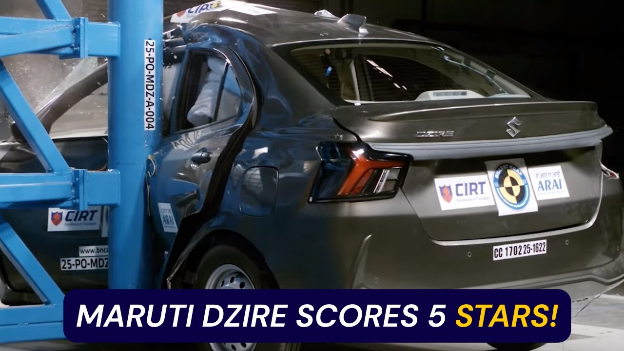 Maruti Dzire Safety Rating BNCAP